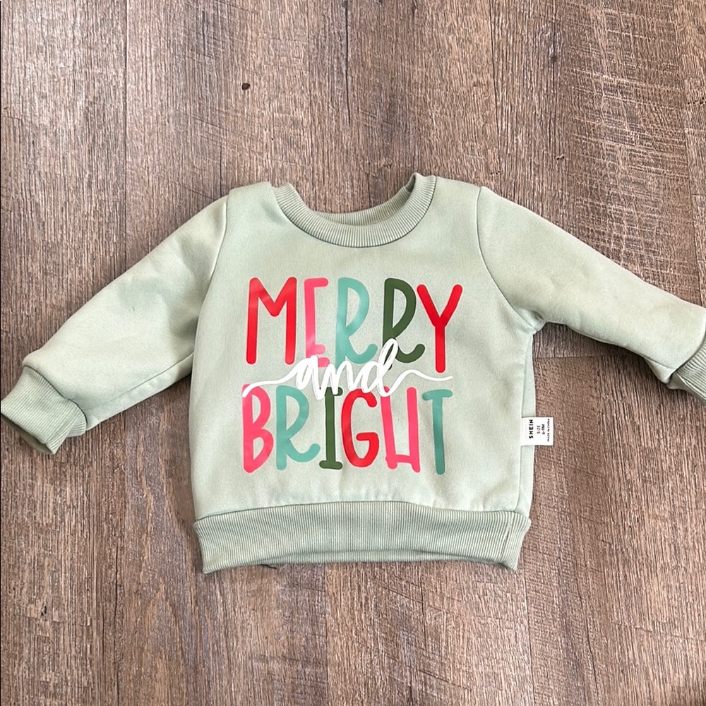 Merry and Bright Sweatshirt - Green